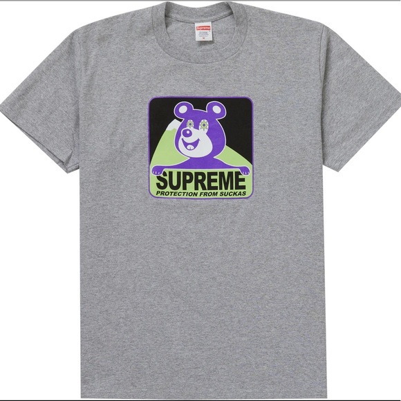 Supreme Other - *SOLD* Supreme Bear Tee Heather Grey